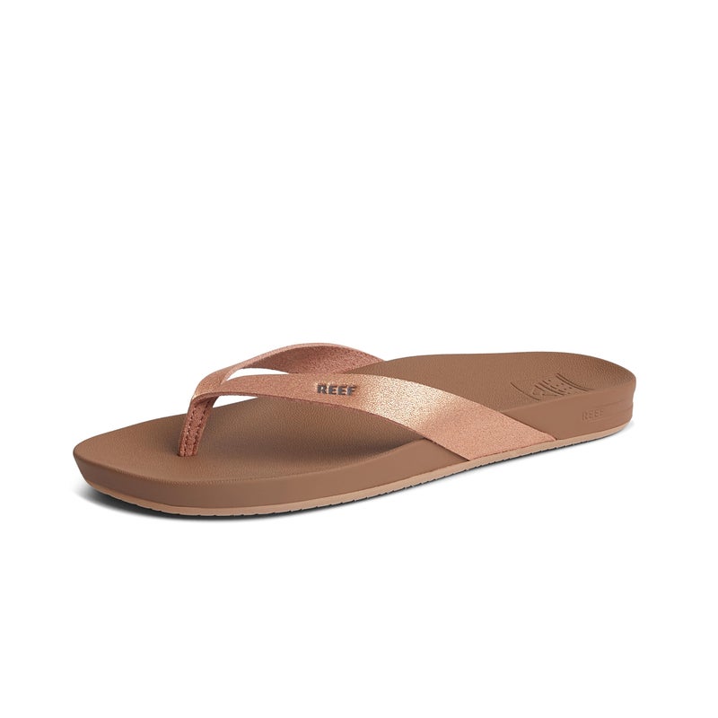 Reef Cushion Court Womens Flip Flop, Molded Cushion Footbed, Arch Support, Rose Gold, 6 - Image 1
